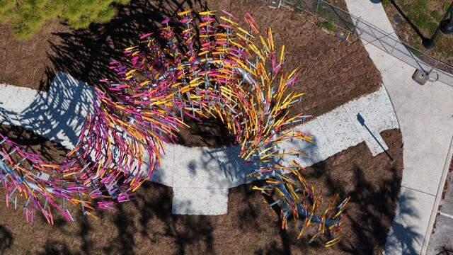 The Singing River, a public art installation by artist Reinald Correa, has been added to Mineral Springs Park, 1312 Second Ave. E., as part of the Bradenton Riverwalk.